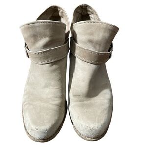 Stuart Weitzman Beige Ankle Booties